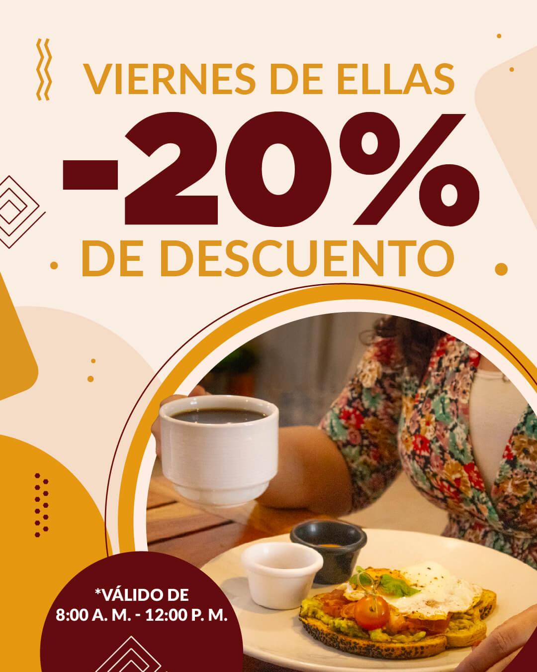 Viernes de ellas, 20% de descuento en su cuenta